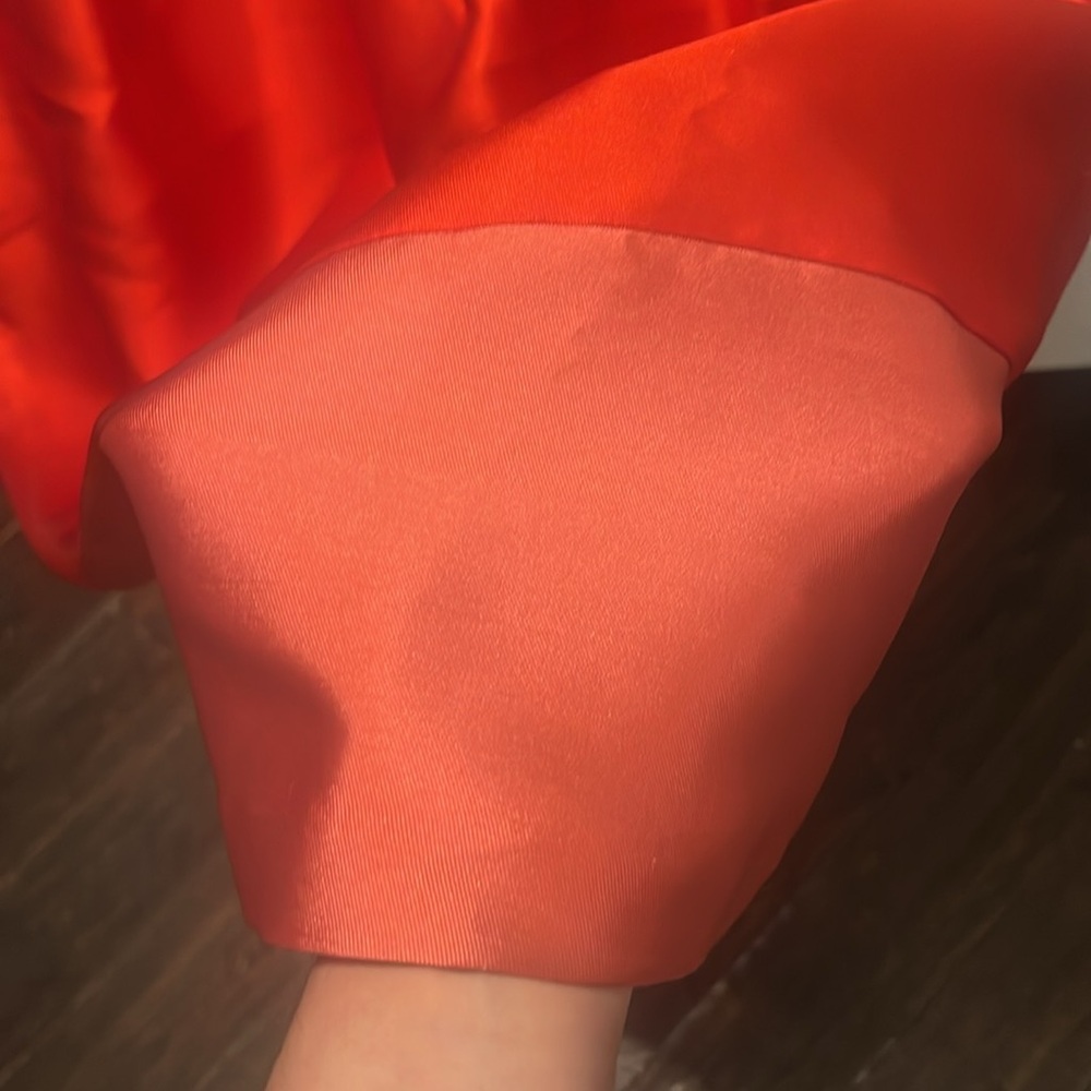 Anthropologie Maeve Parissa Red And Pink Block Holiday Dress Size 8 - Picture 6 of 11